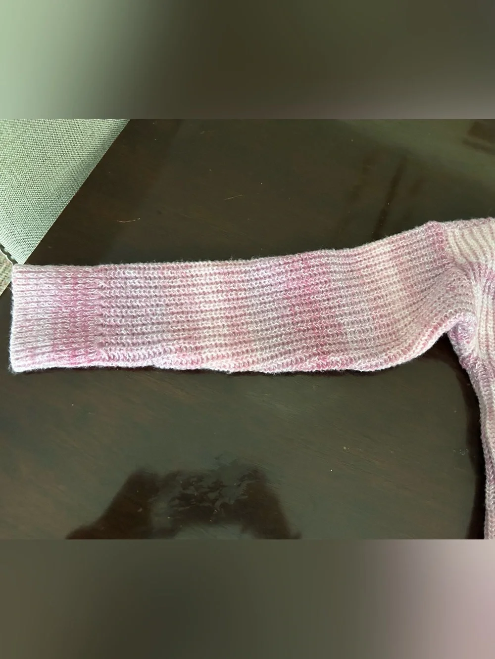 abercrombie kids Pink & Cream Striped Ribbed Crewneck Sweater
